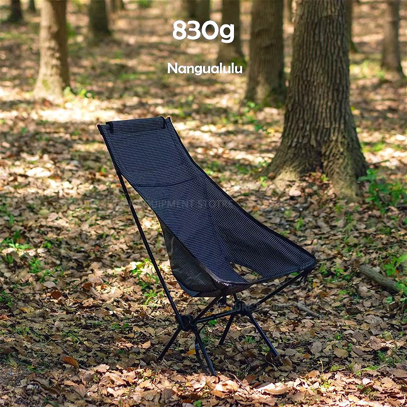 Ultraleichter Campingstuhl Coolcamp 7er-Serie aus Dyneema und Magnesium-Aluminium-Legierung in Schwarz - Bild 1