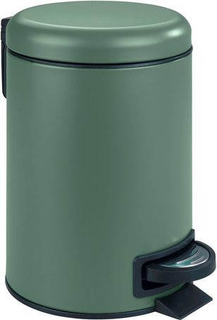 WENKO Kosmetikeimer LEMAN in Grün mit Pedal und herausnehmbarem Inneneimer, Volumen: 3 l, Höhe: 25 cm - Bild 1