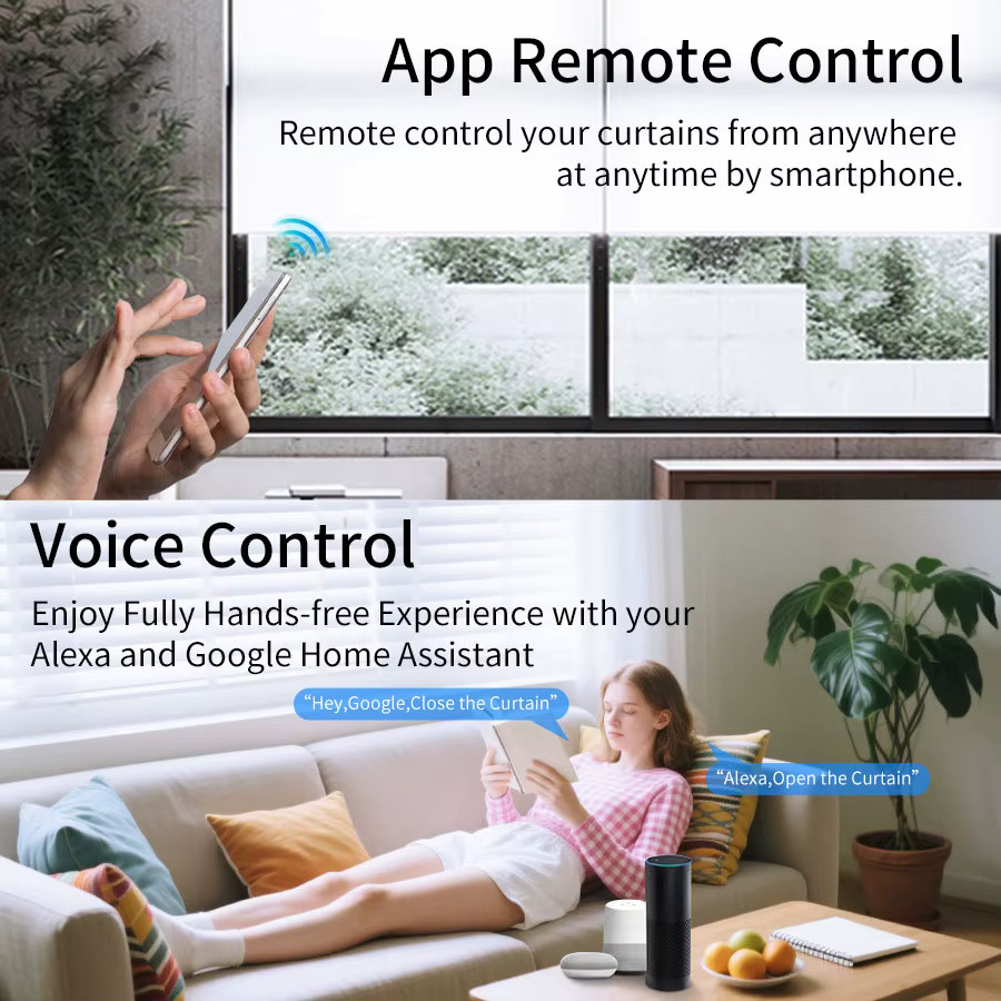 GGBEE Smart Vorhang Schalter Modul für Tuya WiFi und Zigbee, Jalousien und Rollladen Steuerung mit Sprachsteuerung für Alexa und Google, Farbe: Weiß - Bild 3