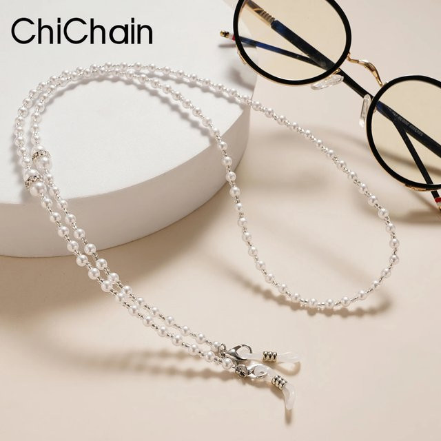 chichain Brillenkette Metall, White - Bild 1