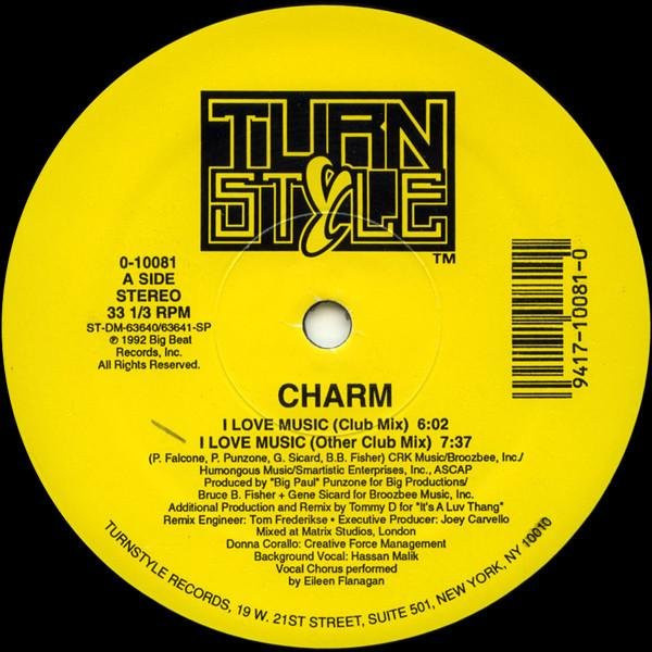 DJ CHARM - Ich liebe Musik Vinyl LP 12 Zoll, Electronic, Gelb, 1992, Turnstyle Records - Bild 1