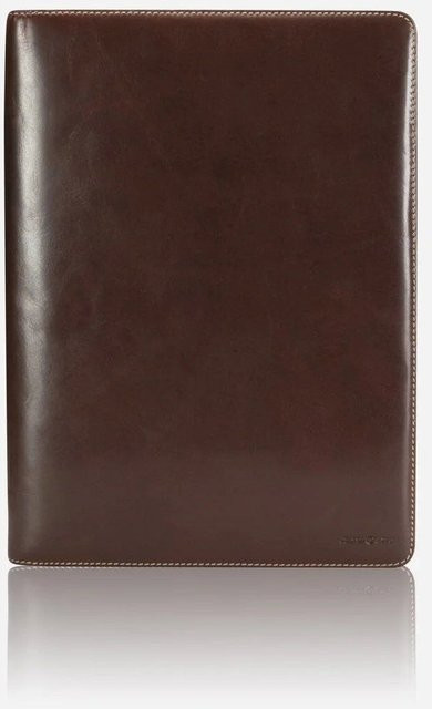 Jekyll & Hide A4 Dokumentenmappe aus Leder mit Reißverschluss in Mocha Brown - Bild 1