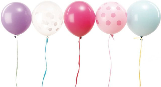 Rico Design Luftballon Mix in Pastellfarben, 12 Stück, Durchmesser: 30 cm - Bild 1