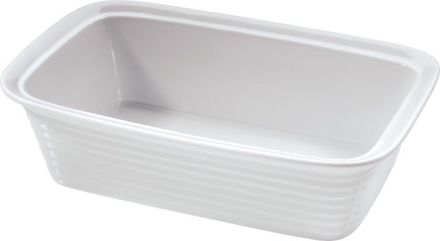 Lasagneform KÜCHENPROFI rechteckig aus Porzellan in Weiß, B/T/H: 33,0 x 25,0 x 9,0 cm - Bild 1