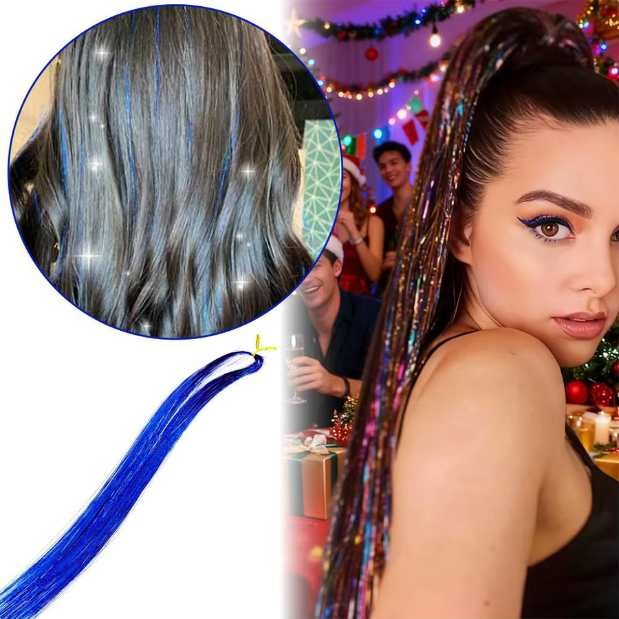 Synthetische Clip-in-Haarverlängerungen für Damen, 120 cm - Bild 2