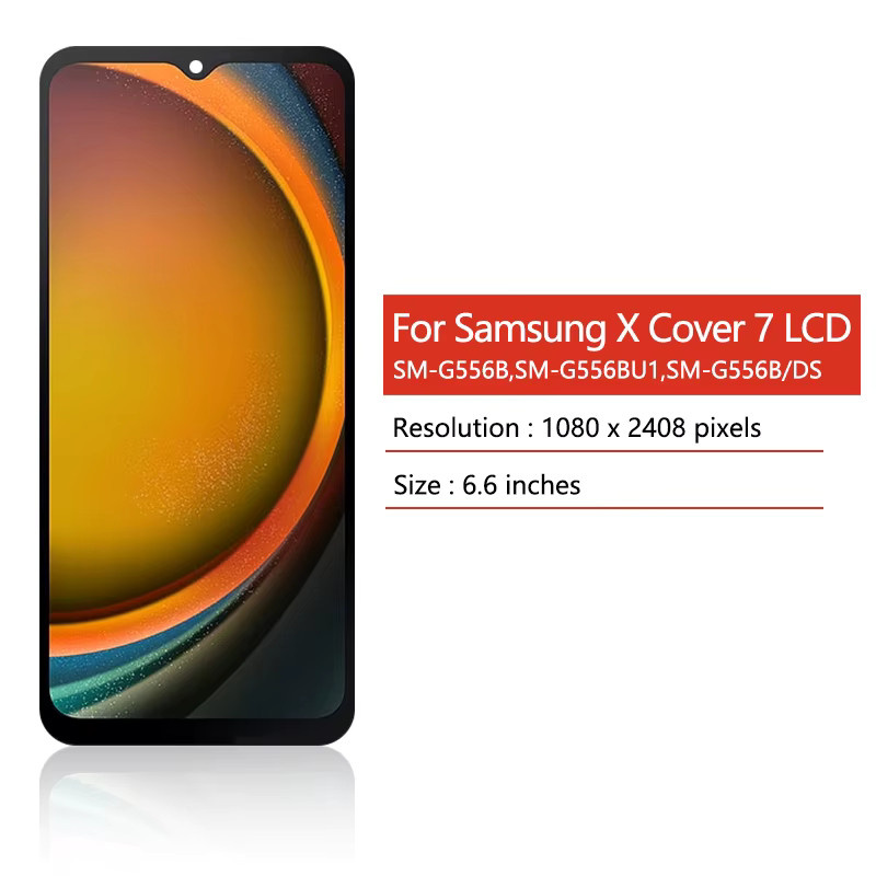 Samsung XCover7 LCD Display mit Touchscreen Digitizer und Abdeckung in Schwarz, 6.6 Zoll - Bild 2