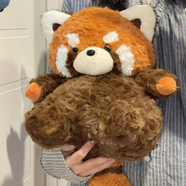 Kidsly Waschbär Panda Plüschtier, Stoffkissen, 35cm - Bild 1