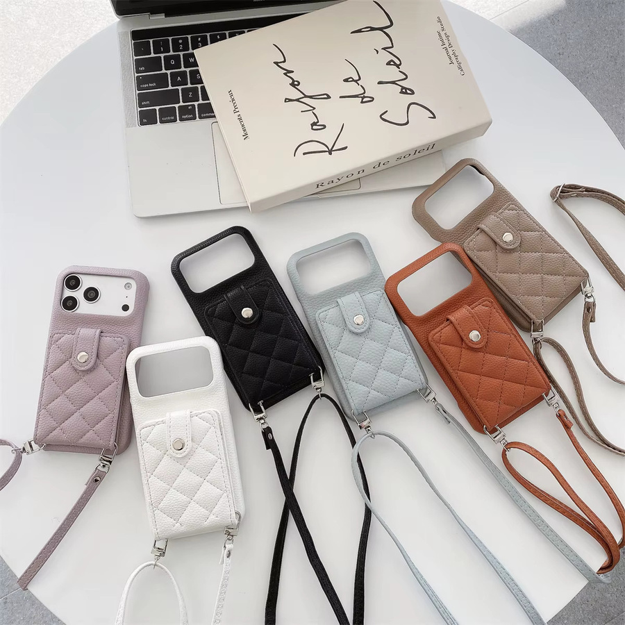szHAIyu Crossbody Brieftasche aus Leder mit Kartenfach und Handyhülle für iPhone Modelle - Bild 2