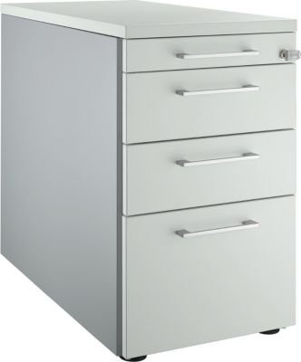 Schäfer Shop Genius Standcontainer 1336 eckig mit Griff, weißalu/lichtrau/lichtgrau, B: 43,5 cm, H: 71,7 cm - Bild 1