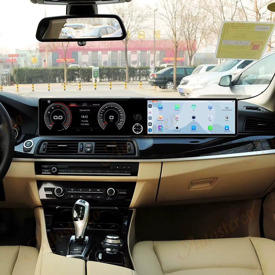 ZWNAV Dual-Screen Multimedia-Player mit Android 14 und GPS-Navigation für BMW 3 F30 und BMW 4 (2013-2019), 25 Zoll, Schwarz - Bild 5