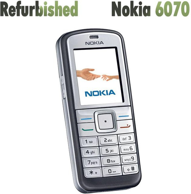 Refurbished Nokia 6070 2G GSM Handy in Schwarz inklusive Akku und Ladegerät - Bild 1