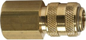 Riegler Schnellverschlusskupplung connect line NW 5, Messing gold, G 1/4 IG - Bild 1