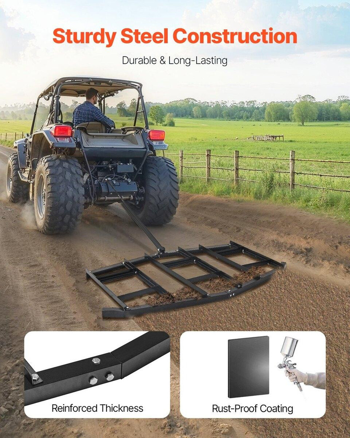 Buying Solutions MB Ziehstriegel 84 aus Stahl für ATV und UTV zur Schotterplanung - Bild 3