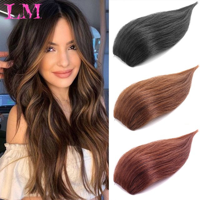 LM Haar Extensions Synthetische Haar Pads Clip In, Damen - Bild 1