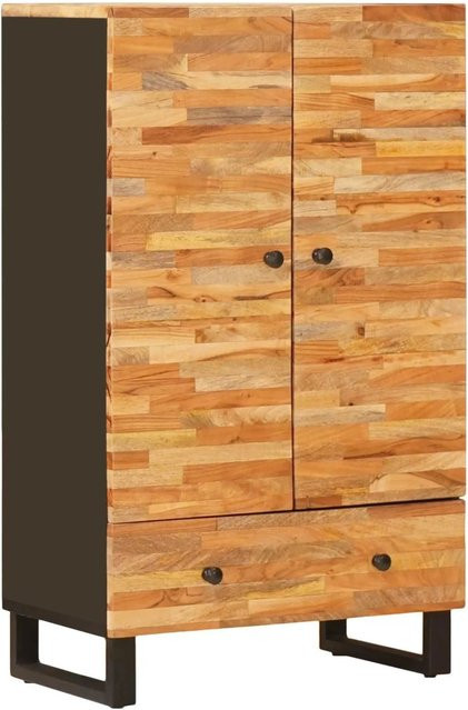 vidaXL Aufbewahrung Highboard aus Massivholz Mango in Braun, B/T/H: 60 x 33 x 100 cm - Bild 1