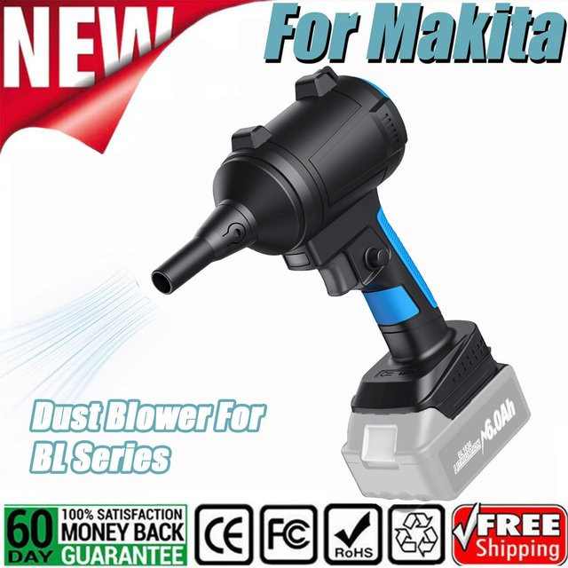 Makita Akku-Staubgebläse in Schwarz für 18V Akkus wie BL1830 BL1840 BL1850 BL1860 - Bild 1