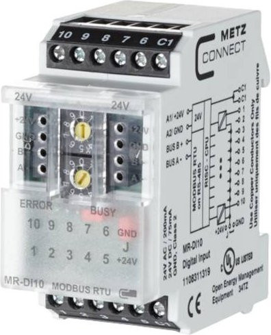 Metz Connect Netzteil 1108311319 in Weiß, 24 V/AC und 24 V/DC, 85mA - Bild 1