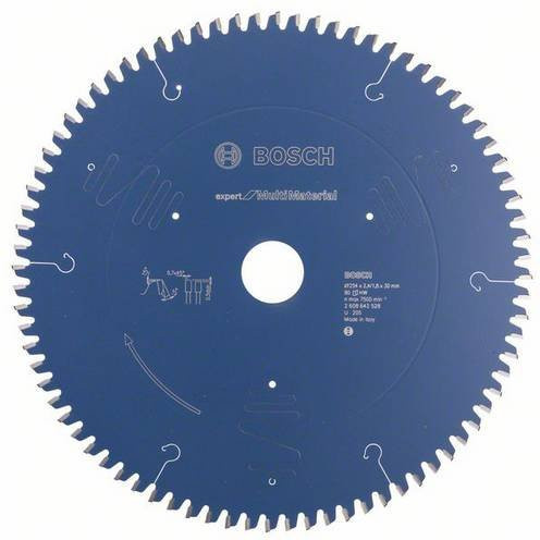 Bosch Expert Kreissägeblatt für Multi Material, Durchmesser: 254 mm, Bohrung: 30 mm, Dicke: 2,4 mm, 80 Zähne - Bild 1