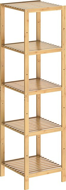 Casaria Badezimmerregal aus Bambus mit 4 Etagen, braun, H x B x T: 140 x 33 x 33 cm - Bild 1