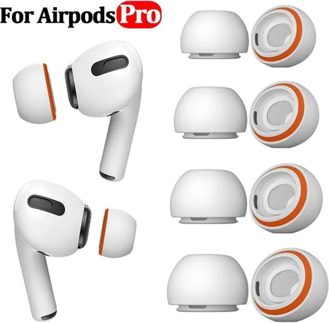 Apple AirPods Pro 2 Ersatz-Ohrstöpsel aus Memory Foam und Silikon in Weiß - Bild 1
