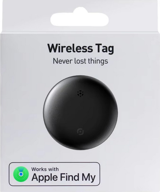 HENNCER GPS-Tag Air Tracker Smart Bluetooth-Tracker als Schlüsselfinder und Gegenstandsfinder für Apple Find My (nur iOS) in Schwarz oder Weiß - Bild 1