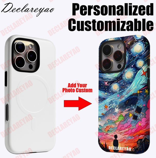 Personalisierte DIY-Foto Schutzhülle für iPhone Modelle von iPhone X bis iPhone 17 Air in Multicolor von DECLAREYAO - Bild 1