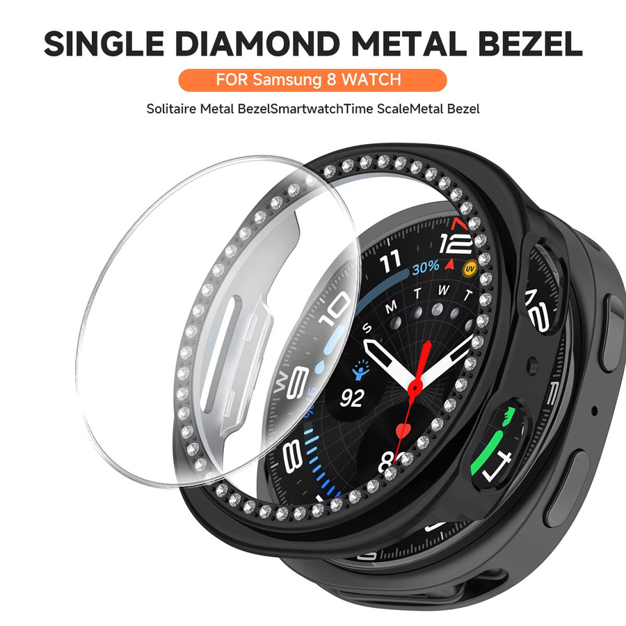 OAKCHARM Schutzhülle für Samsung Galaxy Watch 8, Schwarz, Unisex - Bild 4