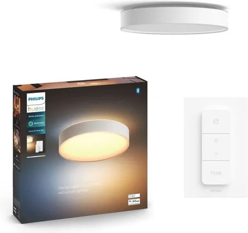 Philips Hue White Ambiance Devere M Deckenleuchte Weiß inklusive Dimmer - Bild 2