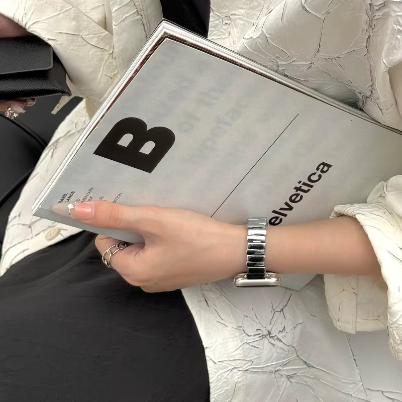 TINUORA Uhrenarmband Edelstahl, Silber, Damen - Bild 3