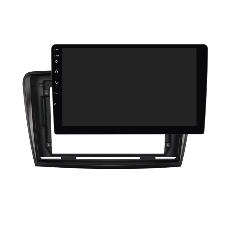 MEKEDE Autoradio-Rahmen für Skoda Superb 2008 bis 2015 inklusive Montageplatte, Blendenrahmen und Canbus-Protokollbox in Schwarz - Bild 4