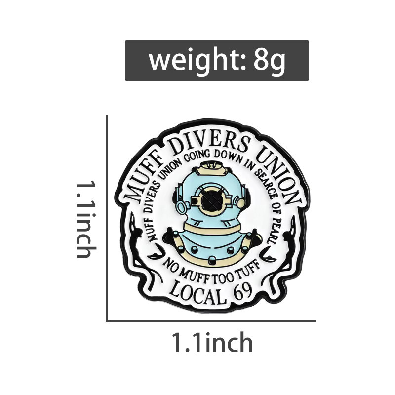 Brosche Muff Divers Union Emaille Pin, Unisex - Bild 2