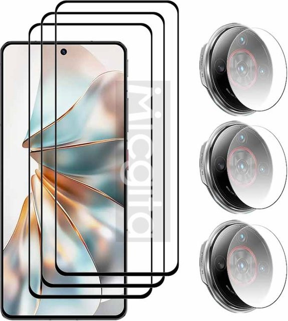 ZTE nubia Z60S Pro Panzerglas Display Schutzfolie mit 9H Härtegrad und Objektivschutz in Transparent - Bild 1