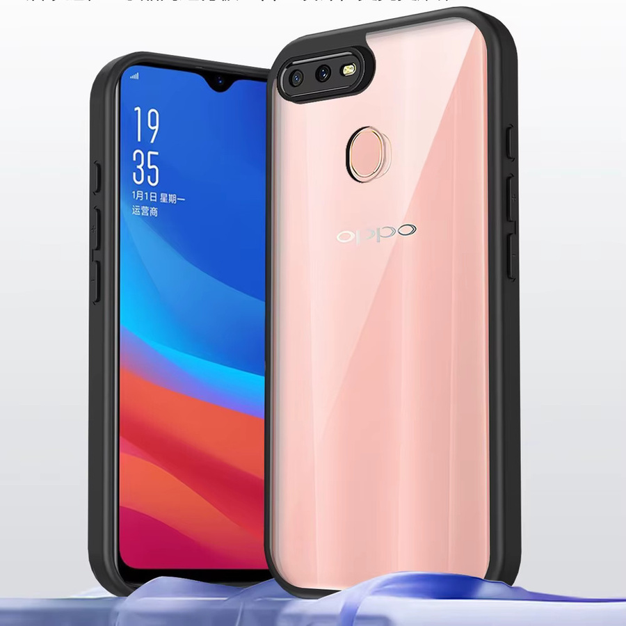 Transparente Silikon-Schutzhülle für OPPO A12, A7, A7x, A5S, A11K und F9 Pro mit matter Rückseite - Bild 2