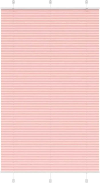 vidaXL Plissee Rosa semi-transparent aus Polyester B: 120 cm, H: 200 cm - Bild 1