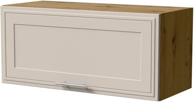 Feldmann-Wohnen Klapphängeschrank Salo W4B/80 in Eiche Artisan und Kaschmir Matt mit Gasdruckdämpfer, B/H/T: 80 x 32,5 x 36 cm - Bild 1