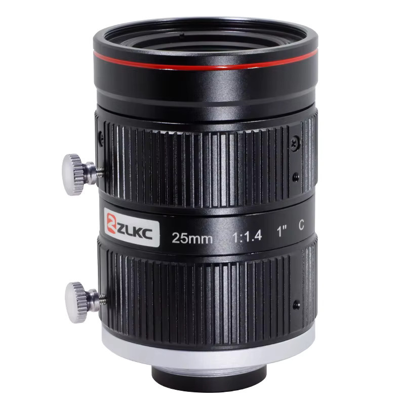 ZLKC 25 mm Festbrennweite Objektiv mit F1.4 Blendenöffnung, 12 MP, C-Mount, Schwarz, für FA-Bildverarbeitungskameras - Bild 2