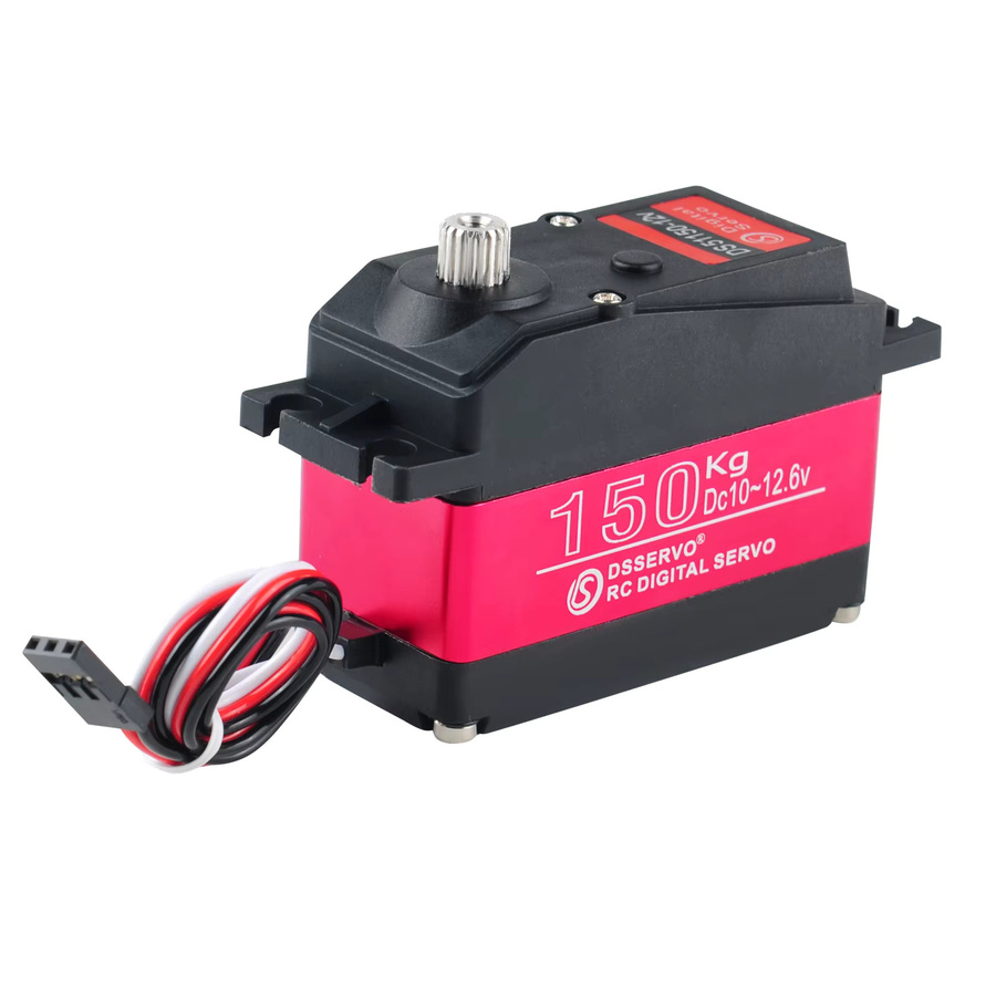 wishiot Digitaler Metall-Roboter-Servo, 150KG Hochdrehmoment, 12V, IP66 Wasserdicht - Bild 2