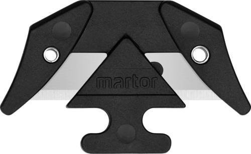 Martor Secumax Ersatz-Klingenkopf 3448.20 aus gehärtetem Stahl und Kunststoff, 10 Stück, Silber - Bild 1