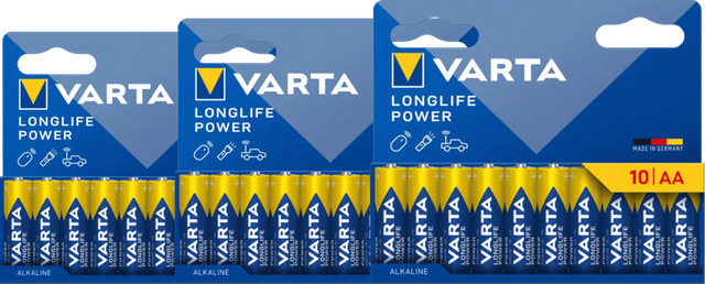 Varta Longlife Power AA Batterien, 30 Stück, Blau - Bild 1