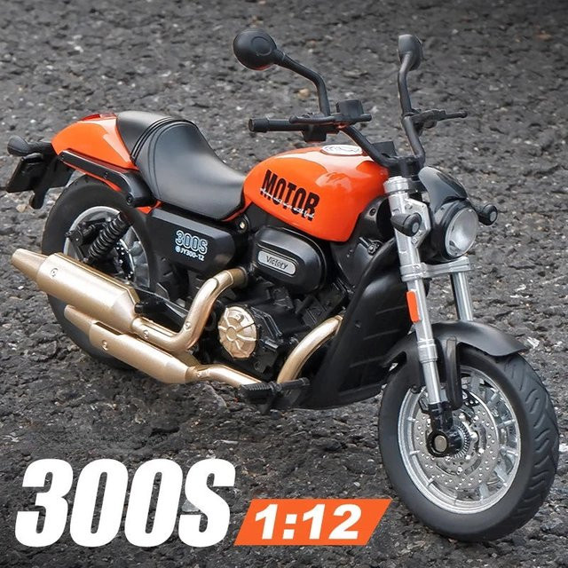 shan Motorrad, Modell, Metall, 1:12, mit Sound und Licht - Bild 1