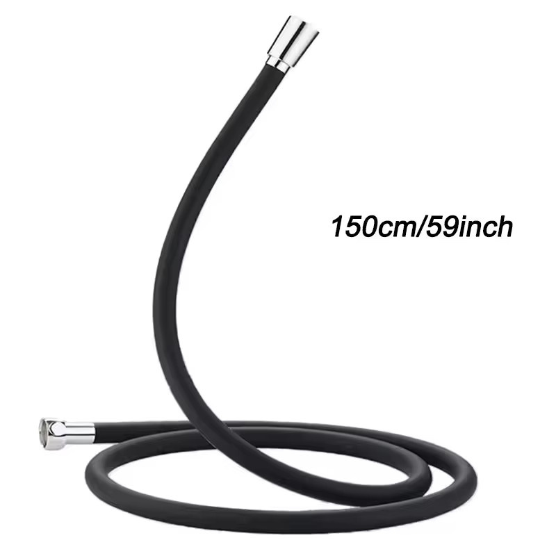 AQUREOW Silikon Duschschlauch Grau, flexibel und anti-twist, Länge: 1,5 m - Bild 4