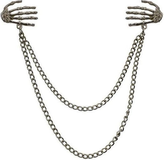Broschen Baumblatt, Anstecknadeln, Unisex, gray - Bild 1