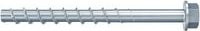 Fischer Betonschraube FBS Sechskant mit U-Scheibe, verzinkter Stahl, Farbe Silber, Durchmesser: 5 mm, Länge: 50 mm - Bild 1
