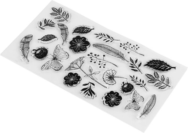 Shoemst Transparentes DIY Handkonto Sammelalbum mit fertigem Stempel zur Dekoration in Weiß - Bild 1
