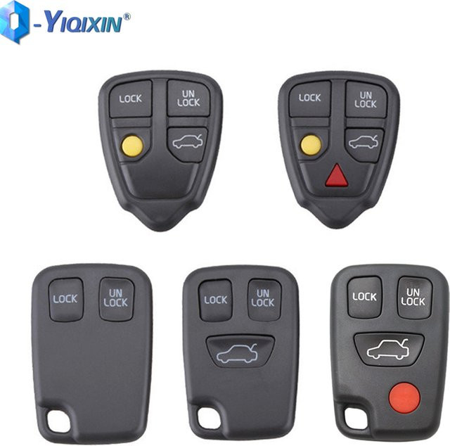 YIQIXIN Auto Schlüssel Gehäuse für Volvo S40 S60 S70 S80 S90 V40 V70 V90 XC70 in Schwarz - Bild 1