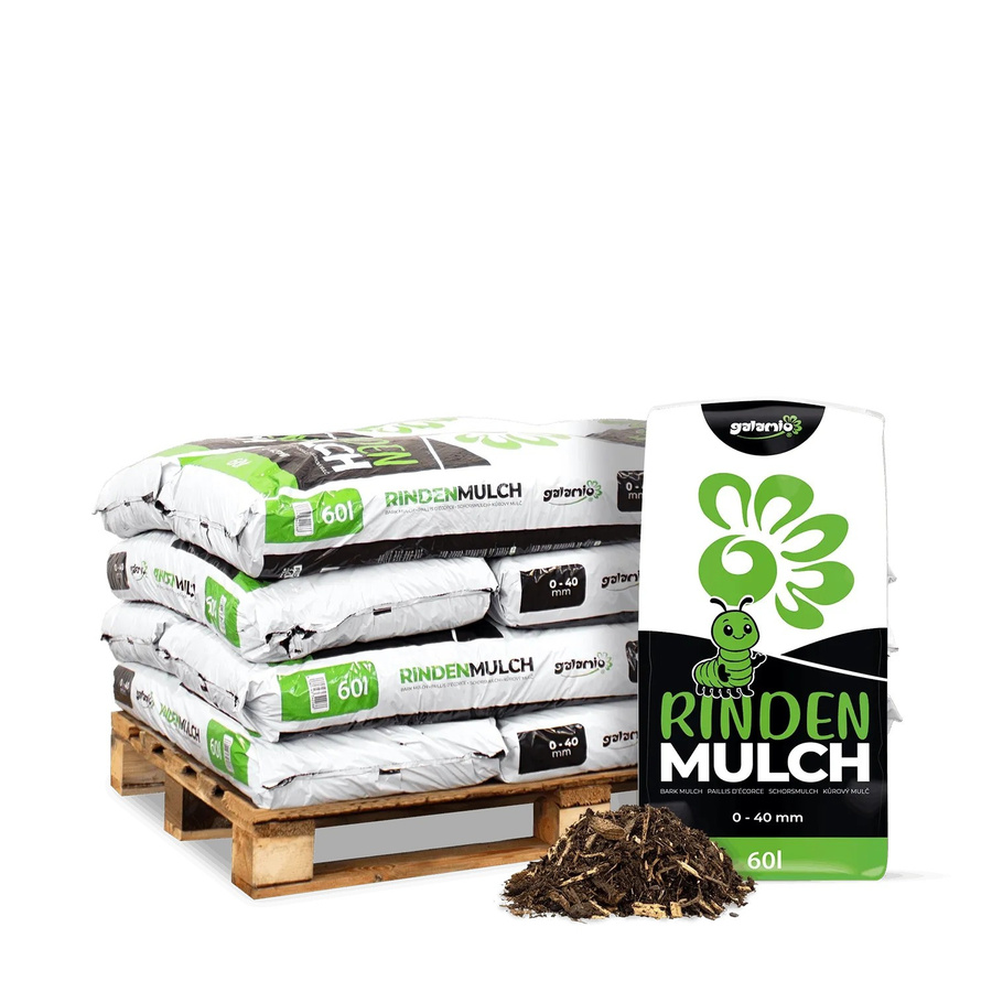 Galamio Rindenmulch aus Baumrinde in Braun für Garten und Zierpflanzen - Bild 2