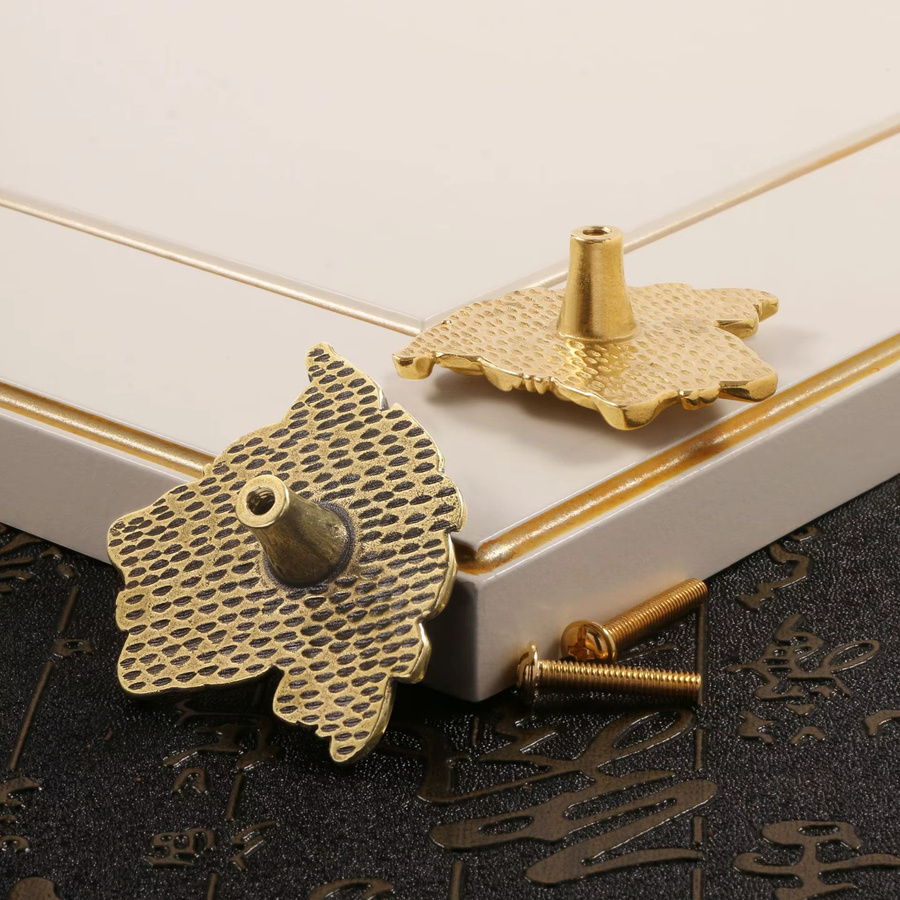 XIONGRUI Medusa Schrankgriffe aus Messing in Gold im Vintage-Design für Schränke und Schubladen - Bild 2