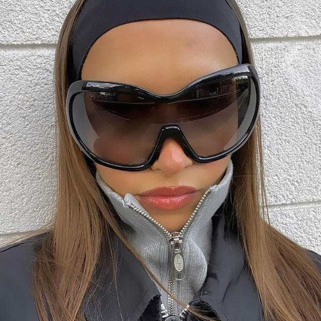 Salutami Sonnenbrille, Vollrand, quadratisch, Kunststoff, Schwarz, Unisex - Bild 1