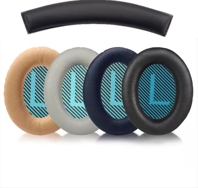 Bose Ersatz-Ohrpolster für QuietComfort QC2 QC15 QC25 QC35 AE2 AE2i AE2w in Schwarz - Bild 1