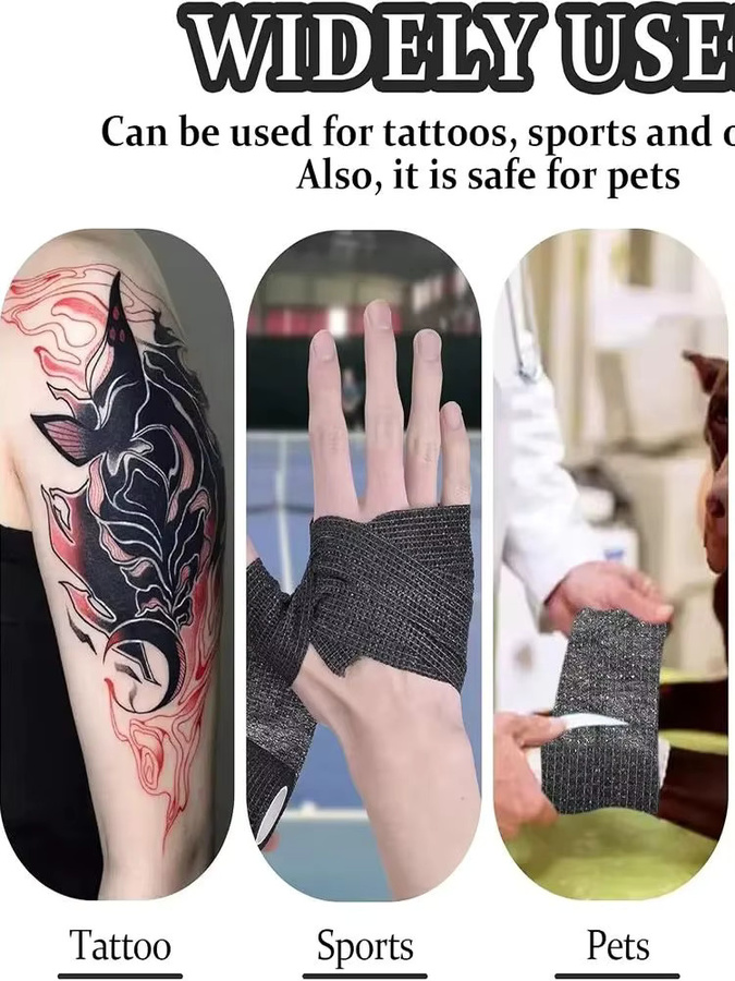TRUE STAR Tattoo Grip Abdeckung Wraps, 3 Stück, Einweg, Selbstklebend - Bild 7
